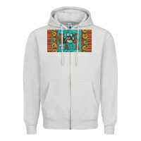Dove Grey dog mama license plate Zipper Hoodie - Artiststas