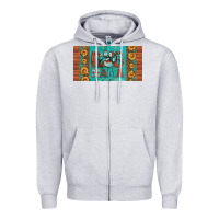Heather Grey dog mama license plate Zipper Hoodie - Artiststas