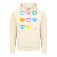 Vintage Artic peanuts valentine candy heart Vintage Hoodie - longCreatives
