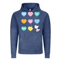 Vintage Denim peanuts valentine candy heart Vintage Hoodie - longCreatives