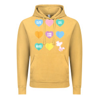Vintage Mustard peanuts valentine candy heart Vintage Hoodie - longCreatives