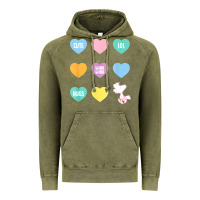 Vintage Olive peanuts valentine candy heart Vintage Hoodie - longCreatives