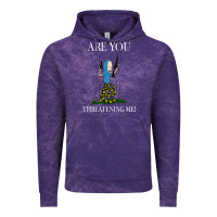 Are You Threatening Me Funny Cartoon Halloween Vintage Hoodie | Teevron