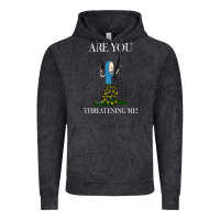 Vintage Black Are You Threatening Me Funny Cartoon Halloween Vintage Hoodie - longCreatives