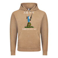 Vintage Coffee Are You Threatening Me Funny Cartoon Halloween Vintage Hoodie - longCreatives