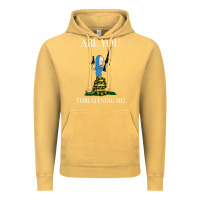 Vintage Mustard Are You Threatening Me Funny Cartoon Halloween Vintage Hoodie - longCreatives