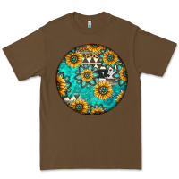 Cacao Round western pattern Premium Tee - Jasminsmagicworld