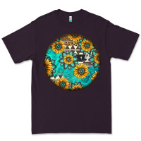 Plum Round western pattern Premium Tee - Jasminsmagicworld