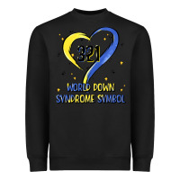 Black world down syndrome symbol Heavyweight Sweatshirt - Artiststas