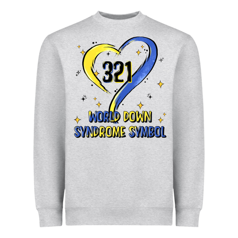 World Down Syndrome Symbol Heavyweight Sweatshirt by Artiststas | Teevron