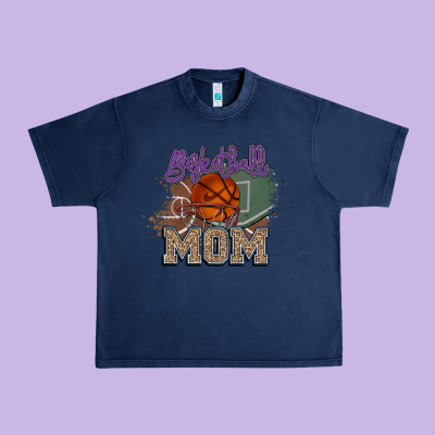 Basketball Mom Urban Heavy Tee Designed By Howdyjamesfarm