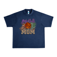 Navy Basketball Mom Urban Heavy Tee - HowdyJamesFarm