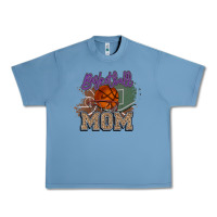 Pebble Blue Basketball Mom Urban Heavy Tee - HowdyJamesFarm
