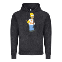 Vintage Black The Simpsons Homer Number 1 Dad Father's Day V2 Vintage Hoodie - longCreatives