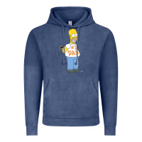 Vintage Denim The Simpsons Homer Number 1 Dad Father's Day V2 Vintage Hoodie - longCreatives