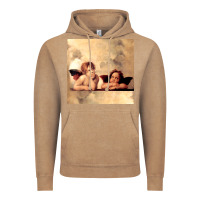 Vintage Coffee angels gift raphael cupid cherubs art valentine angel Vintage Hoodie - longCreatives