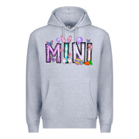 Heather Grey easter day mini Premium Hoodie - CowhideDigitalArt