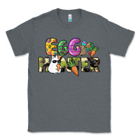 Charcoal Heather Egg hunter Easter Day Classic Tee - HowdyJamesFarm