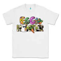 White Egg hunter Easter Day Classic Tee - HowdyJamesFarm