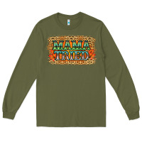 Army Green Leopard Floral Mama Tried Long Sleeve Tee - Jasminsmagicworld