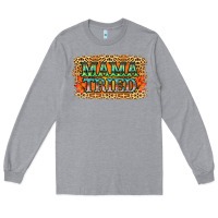 Heather Grey Leopard Floral Mama Tried Long Sleeve Tee - Jasminsmagicworld