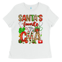White santa's favorite cma Ladies Tee - texasbilliewilder