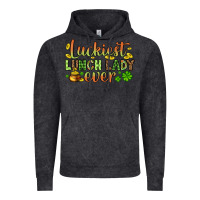 Vintage Black St. Patrick's Luckiest lunch lady ever Vintage Hoodie - OliviaCreatesArt