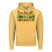 Vintage Mustard St. Patrick's Luckiest lunch lady ever Vintage Hoodie - OliviaCreatesArt