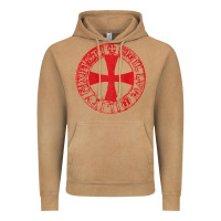 Vintage Camel Mens Crusader Knight  Knights Templar Cross T  Badge Vintage Hoodie - longCreatives