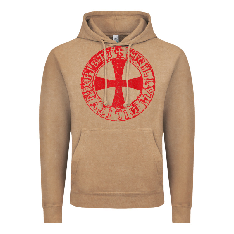 Mens Crusader Knight  Knights Templar Cross T  Badge Vintage Hoodie by longCreatives | Teevron