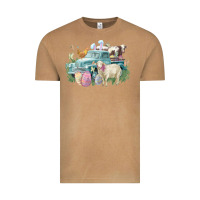 Vintage Camel Easter truck farm animals Easter Day Vintage Tee - HowdyJamesFarm