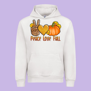 Peace Love Fall Urban Hoodie Designed By Adodesignshop