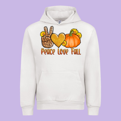 Peace Love Fall Urban Hoodie Designed By Adodesignshop