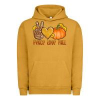 Pigment Peanut Butter peace love fall Urban Hoodie - AdoDesignShop