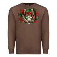Chestnut christmas horseshoe bull skull Premium Sweatshirt - BarkalooDesign