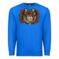 True Royal christmas horseshoe bull skull Premium Sweatshirt - BarkalooDesign