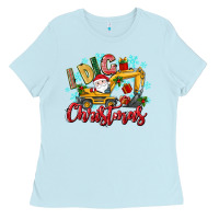 Baby Blue i dig christmas Ladies Tee - texasbilliewilder