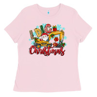 Bubblegum Pink i dig christmas Ladies Tee - texasbilliewilder