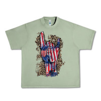 Oil Green Freedom rock hand 4th of july Urban Heavy Tee - CowGirlArtShop