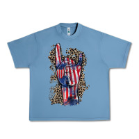 Pebble Blue Freedom rock hand 4th of july Urban Heavy Tee - CowGirlArtShop