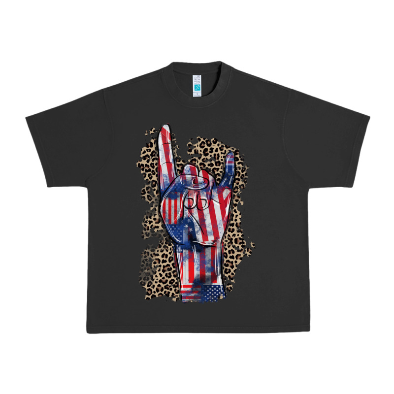 Freedom Rock Hand 4th Of July Urban Heavy Tee by CowGirlArtShop | Teevron