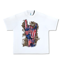 White Freedom rock hand 4th of july Urban Heavy Tee - CowGirlArtShop