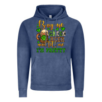 Vintage Denim Buy me green beer and tell me i'm pretty Vintage Hoodie - OliviaCreatesArt