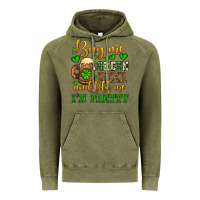Vintage Olive Buy me green beer and tell me i'm pretty Vintage Hoodie - OliviaCreatesArt