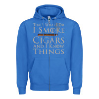 True Royal That's What I Do I Smoke Cigars And I Know Things Zipper Hoodie - longCreatives
