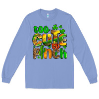 Colony Blue St. Patrick's too cute to pinch Long Sleeve Tee - OliviaCreatesArt