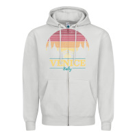 Dove Grey venice italy   vintage retro italian travel souvenir gift pullover hoo Zipper Hoodie - longCreatives