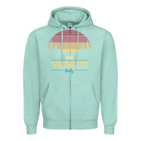 Seafoam venice italy   vintage retro italian travel souvenir gift pullover hoo Zipper Hoodie - longCreatives