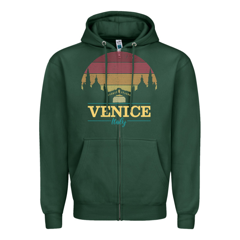 Venice Italy   Vintage Retro Italian Travel Souvenir Gift Pullover Hoo Zipper Hoodie by longCreatives | Teevron