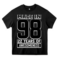 Black Made in 98 22 Years Of Awesomeness Heavy Core Tee - Bettercallsaul